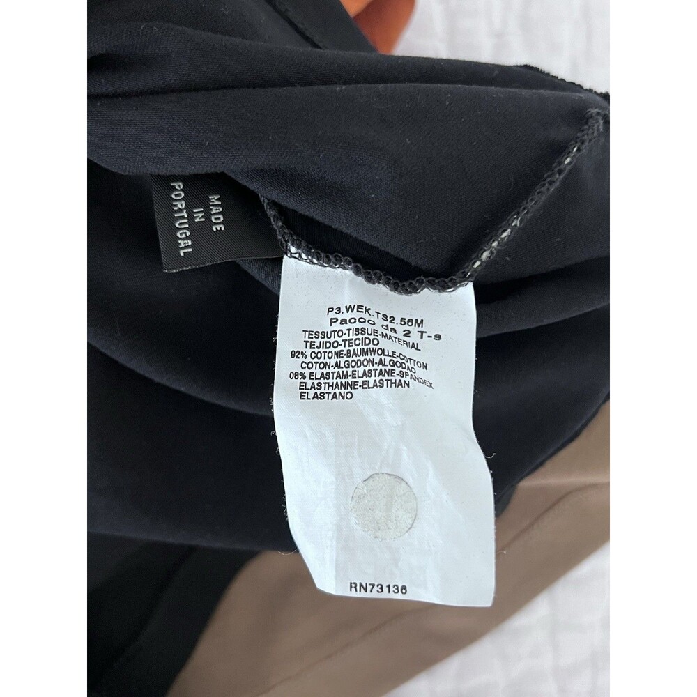 MAXMARA Weekend Set of T-Shirts Black Tan Orange Size Medium EUC - Picture 9 of 9